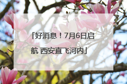 好消息！7月6日启航 西安直飞河内