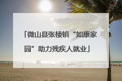 微山县张楼镇“如康家园”助力残疾人就业