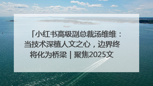 小红书高级副总裁汤维维：当技术深植人文之心，边界终将化为桥梁｜聚焦2025文化强国建设高峰论坛