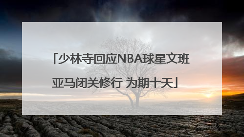 少林寺回应NBA球星文班亚马闭关修行 为期十天