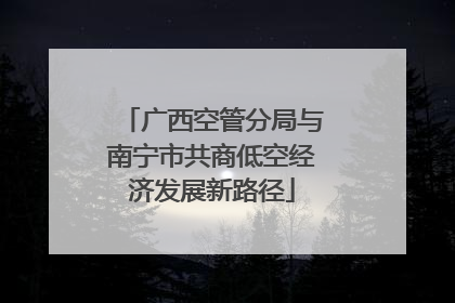 广西空管分局与南宁市共商低空经济发展新路径
