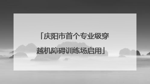 庆阳市首个专业级穿越机障碍训练场启用