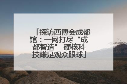 探访西博会成都馆：一网打尽“成都智造” 硬核科技赚足观众眼球