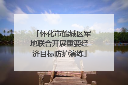 怀化市鹤城区军地联合开展重要经济目标防护演练