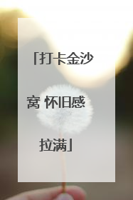 打卡金沙窝 怀旧感拉满