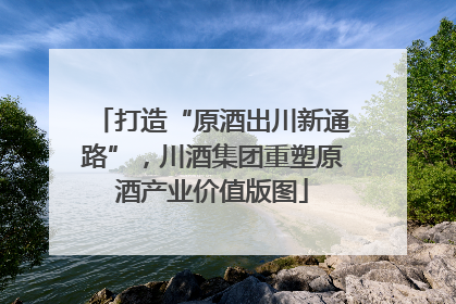 打造“原酒出川新通路”，川酒集团重塑原酒产业价值版图