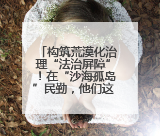 构筑荒漠化治理“法治屏障”！在“沙海孤岛”民勤，他们这样守护“沙退绿进”的生态奇迹