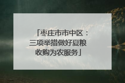 枣庄市市中区：三项举措做好夏粮收购为农服务
