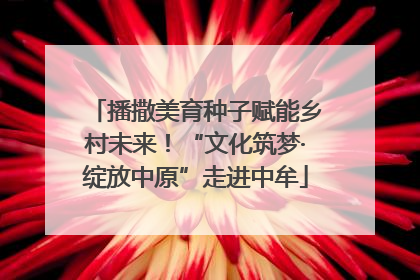 播撒美育种子赋能乡村未来！“文化筑梦·绽放中原”走进中牟