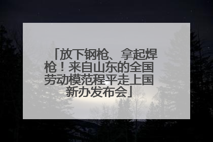 放下钢枪、拿起焊枪！来自山东的全国劳动模范程平走上国新办发布会
