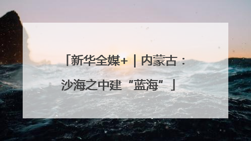 新华全媒+｜内蒙古：沙海之中建“蓝海”