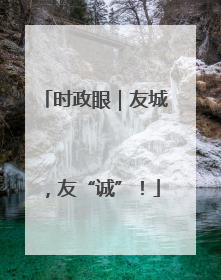 时政眼｜友城，友“诚”！