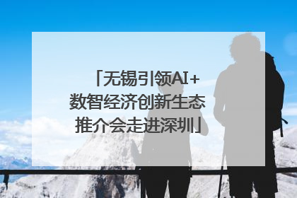 无锡引领AI+数智经济创新生态推介会走进深圳