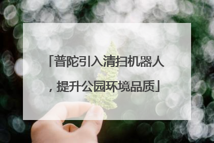 普陀引入清扫机器人，提升公园环境品质