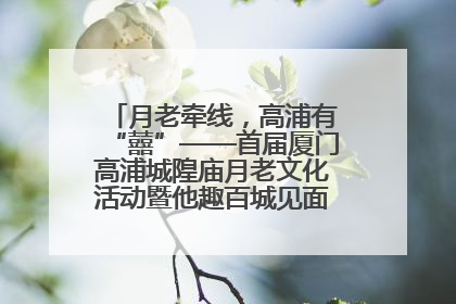 月老牵线，高浦有“囍”——首届厦门高浦城隍庙月老文化活动暨他趣百城见面会隆重举办