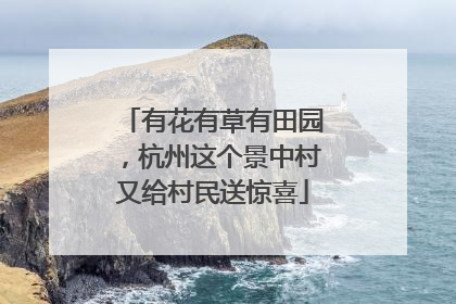 有花有草有田园，杭州这个景中村又给村民送惊喜