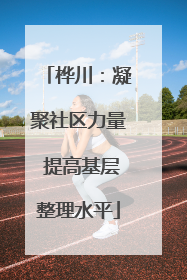 桦川：凝聚社区力量 提高基层整理水平