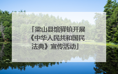 梁山县馆驿镇开展《中华人民共和国民法典》宣传活动