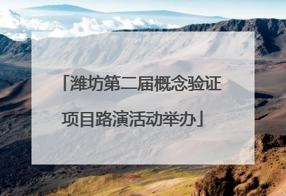 潍坊第二届概念验证项目路演活动举办
