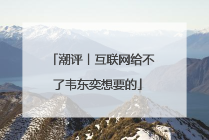 潮评丨互联网给不了韦东奕想要的