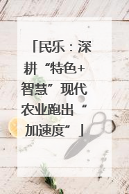 民乐：深耕“特色+智慧”现代农业跑出“加速度”