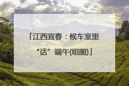 江西宜春：候车室里“话”端午(组图)