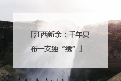 江西新余：千年夏布一支独“绣”