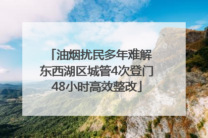 油烟扰民多年难解 东西湖区城管4次登门48小时高效整改