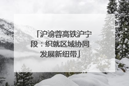 沪渝蓉高铁沪宁段：织就区域协同发展新纽带