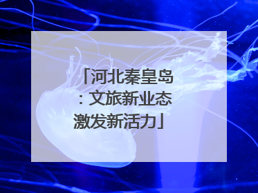 河北秦皇岛：文旅新业态激发新活力