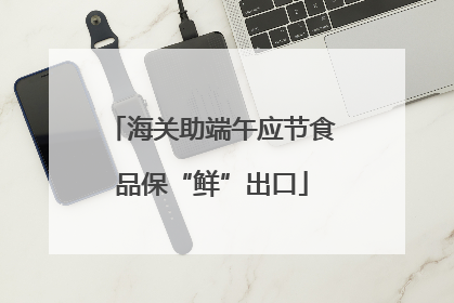 海关助端午应节食品保“鲜”出口