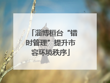 淄博桓台“错时管理”提升市容环境秩序