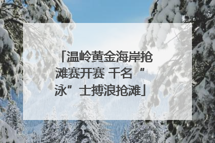 温岭黄金海岸抢滩赛开赛 千名“泳”士搏浪抢滩