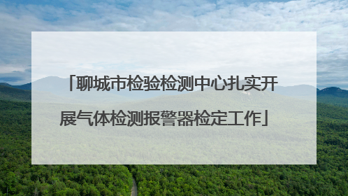 聊城市检验检测中心扎实开展气体检测报警器检定工作