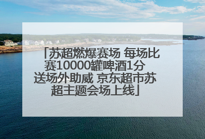 苏超燃爆赛场 每场比赛10000罐啤酒1分送场外助威 京东超市苏超主题会场上线