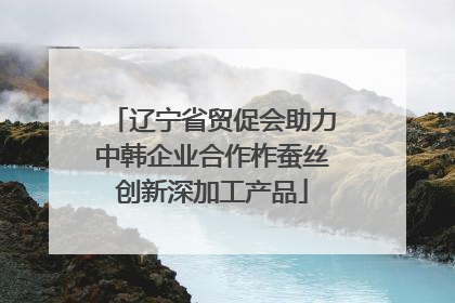 辽宁省贸促会助力中韩企业合作柞蚕丝创新深加工产品