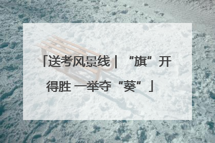 送考风景线｜“旗”开得胜 一举夺“葵”