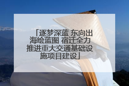 逐梦深蓝 东向出海绘蓝图 宿迁全力推进重大交通基础设施项目建设