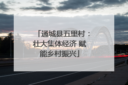 通城县五里村：壮大集体经济 赋能乡村振兴