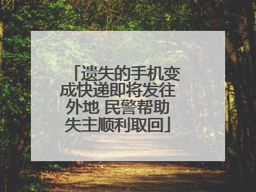 遗失的手机变成快递即将发往外地 民警帮助失主顺利取回