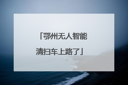 鄂州无人智能清扫车上路了