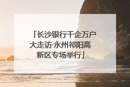 长沙银行千企万户大走访·永州祁阳高新区专场举行