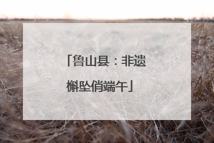 鲁山县：非遗槲坠俏端午