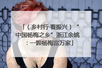 （乡村行·看振兴）“中国杨梅之乡”浙江余姚：一颗杨梅富万家
