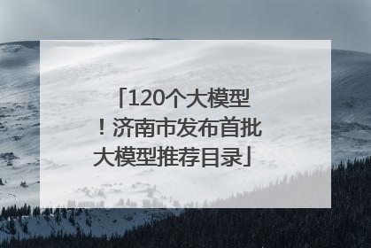120个大模型！济南市发布首批大模型推荐目录