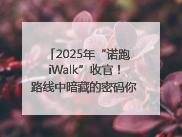 2025年“诺跑iWalk”收官！路线中暗藏的密码你发现了吗？