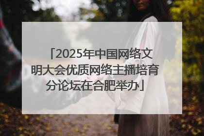 2025年中国网络文明大会优质网络主播培育分论坛在合肥举办