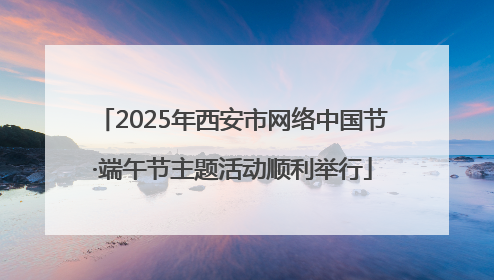 2025年西安市网络中国节·端午节主题活动顺利举行