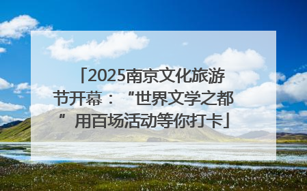 2025南京文化旅游节开幕：“世界文学之都”用百场活动等你打卡