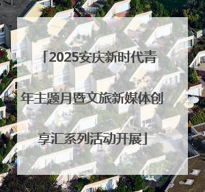 2025安庆新时代青年主题月暨文旅新媒体创享汇系列活动开展